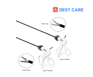 Tijera Laparoscópica de 5 mm marca BEST CARE®